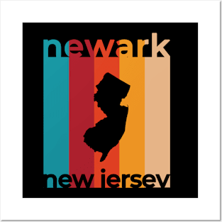 Newark New Jersey Retro Posters and Art